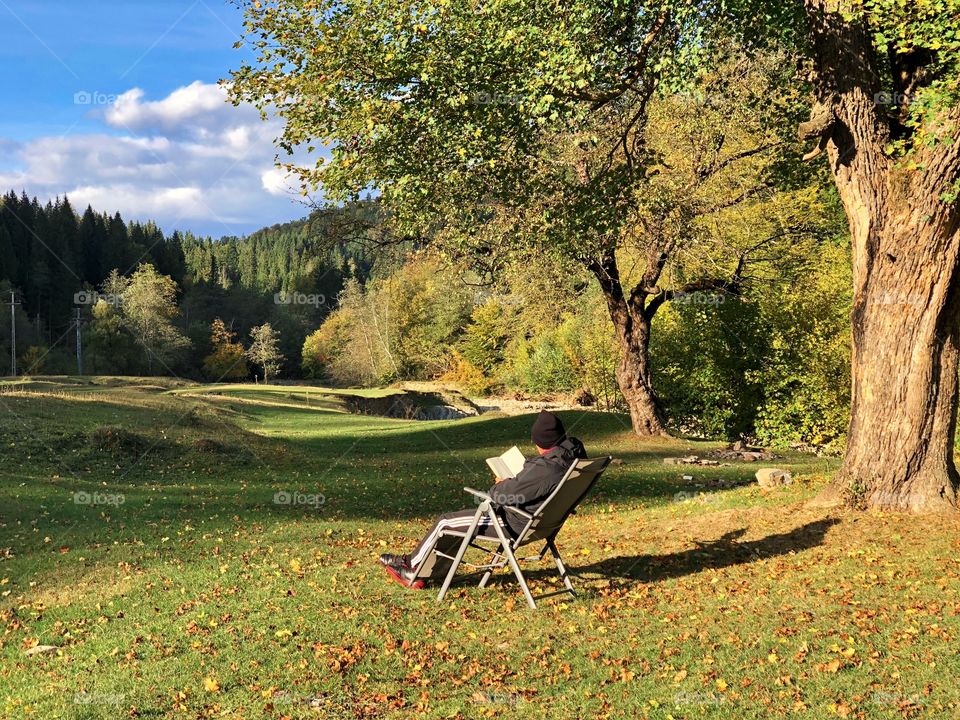 Reading outside 