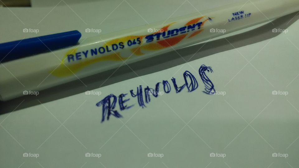 Reynolds. Reynolds pen captured using Redmi 1s