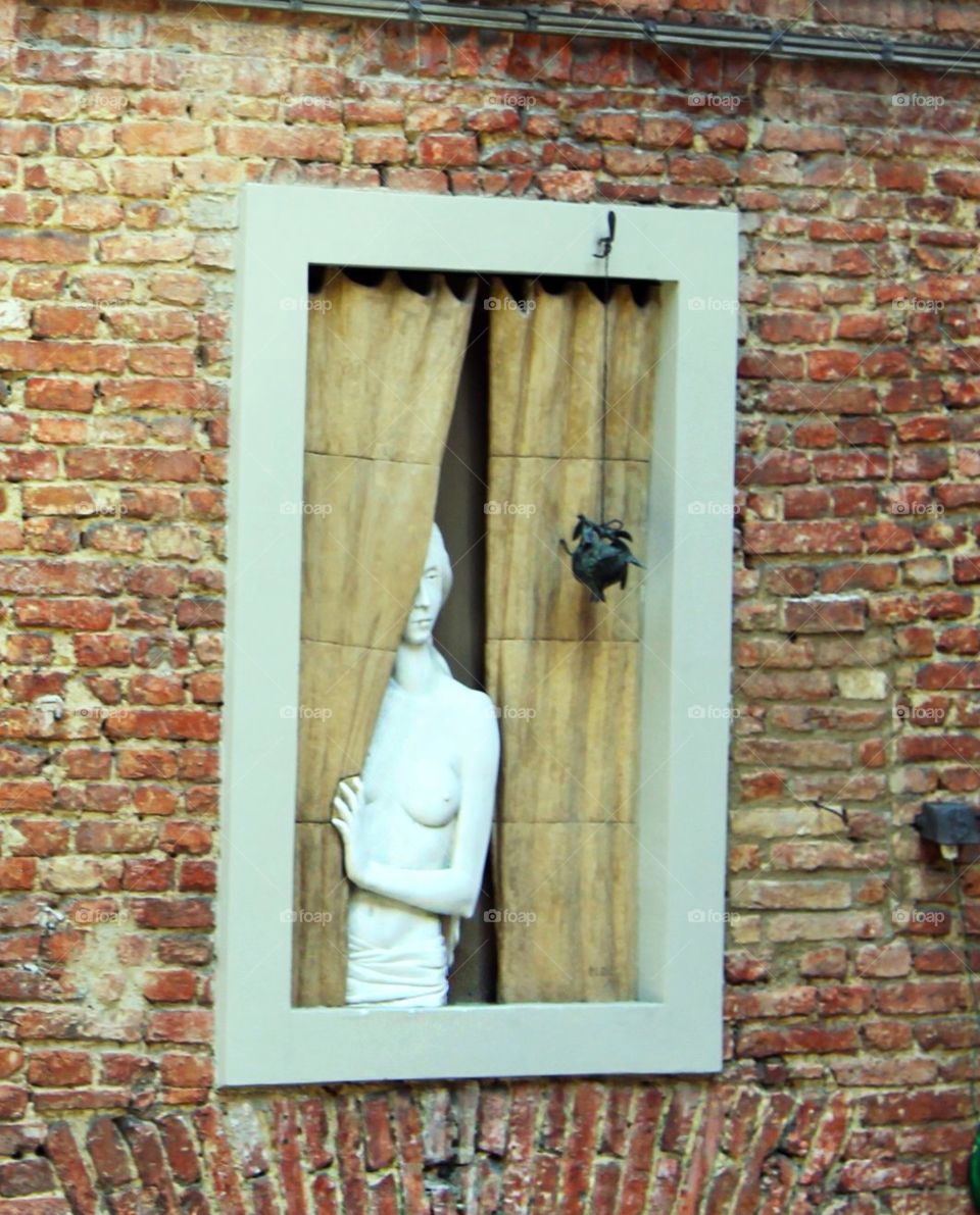 Manikin in the window