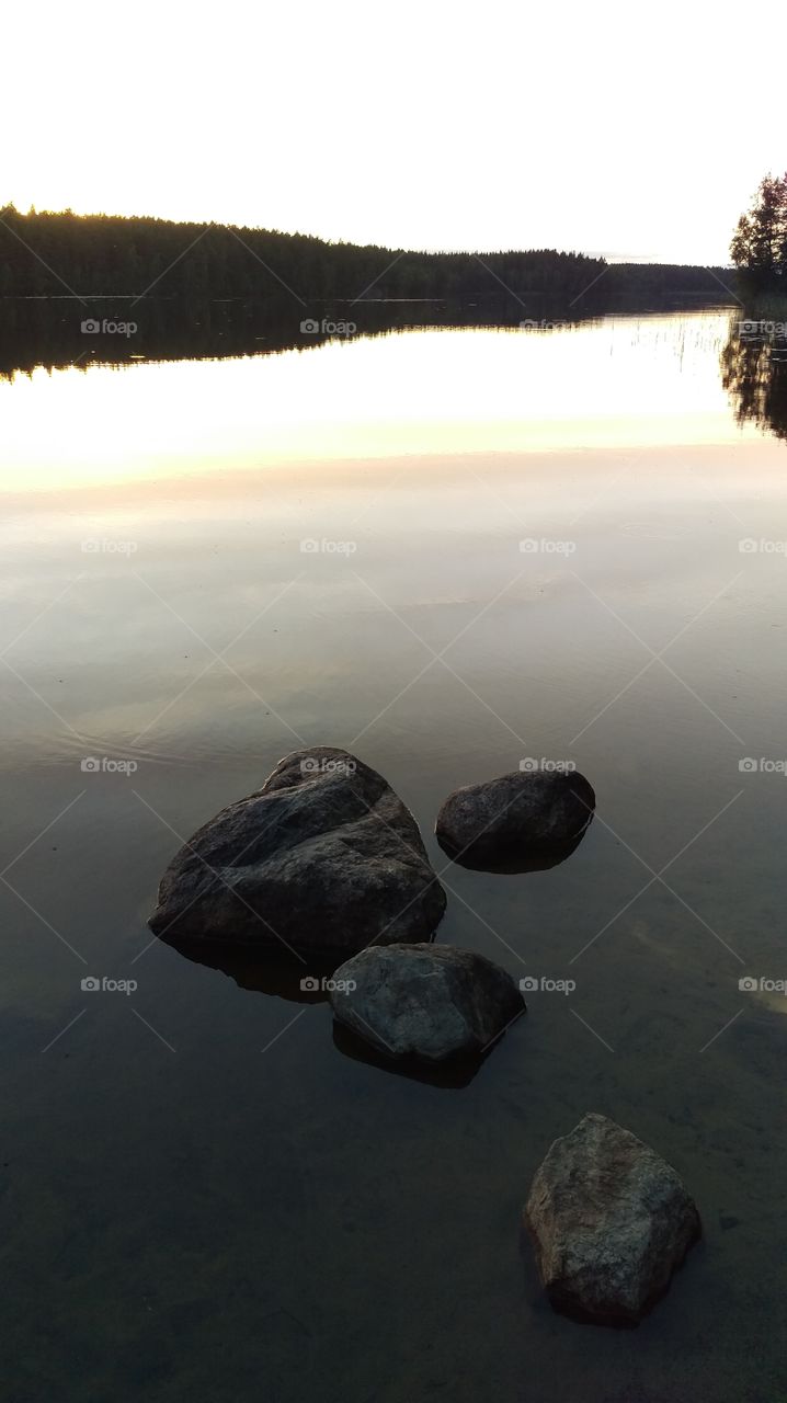 Scenic view of lake