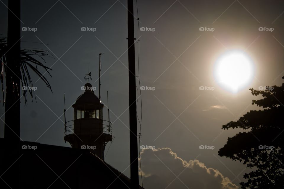 Lighthouse silhouette