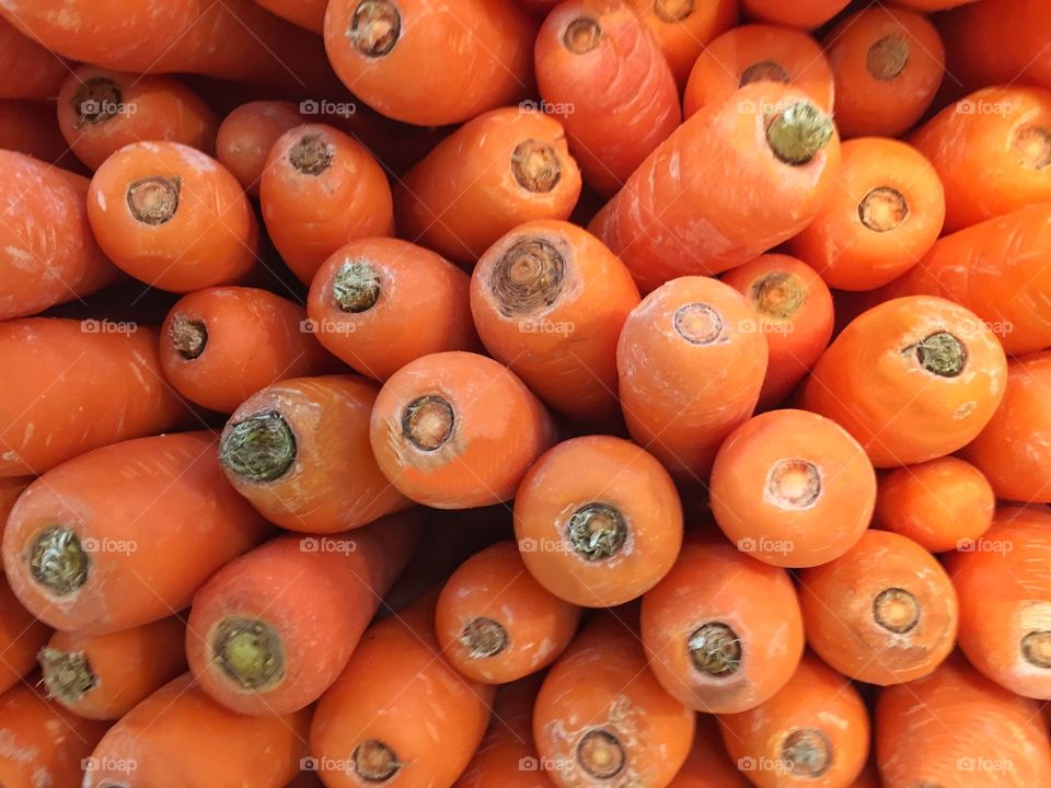 Carrots on display 