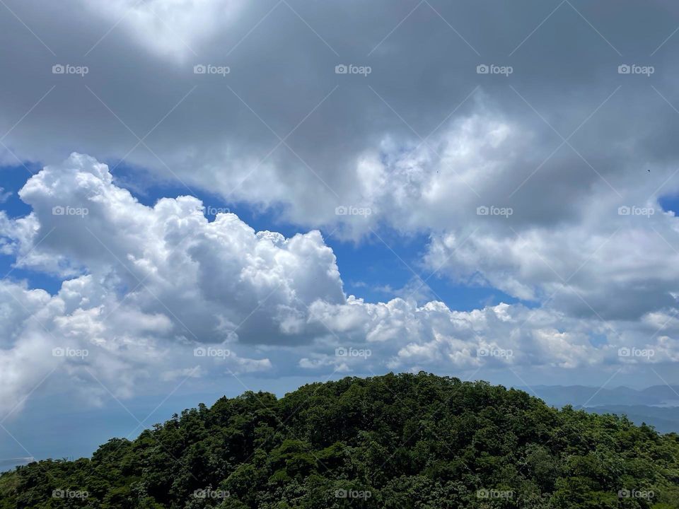 mountain cloude blue Sky