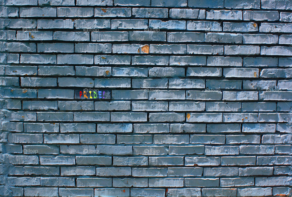 Pride. A brick in the wall