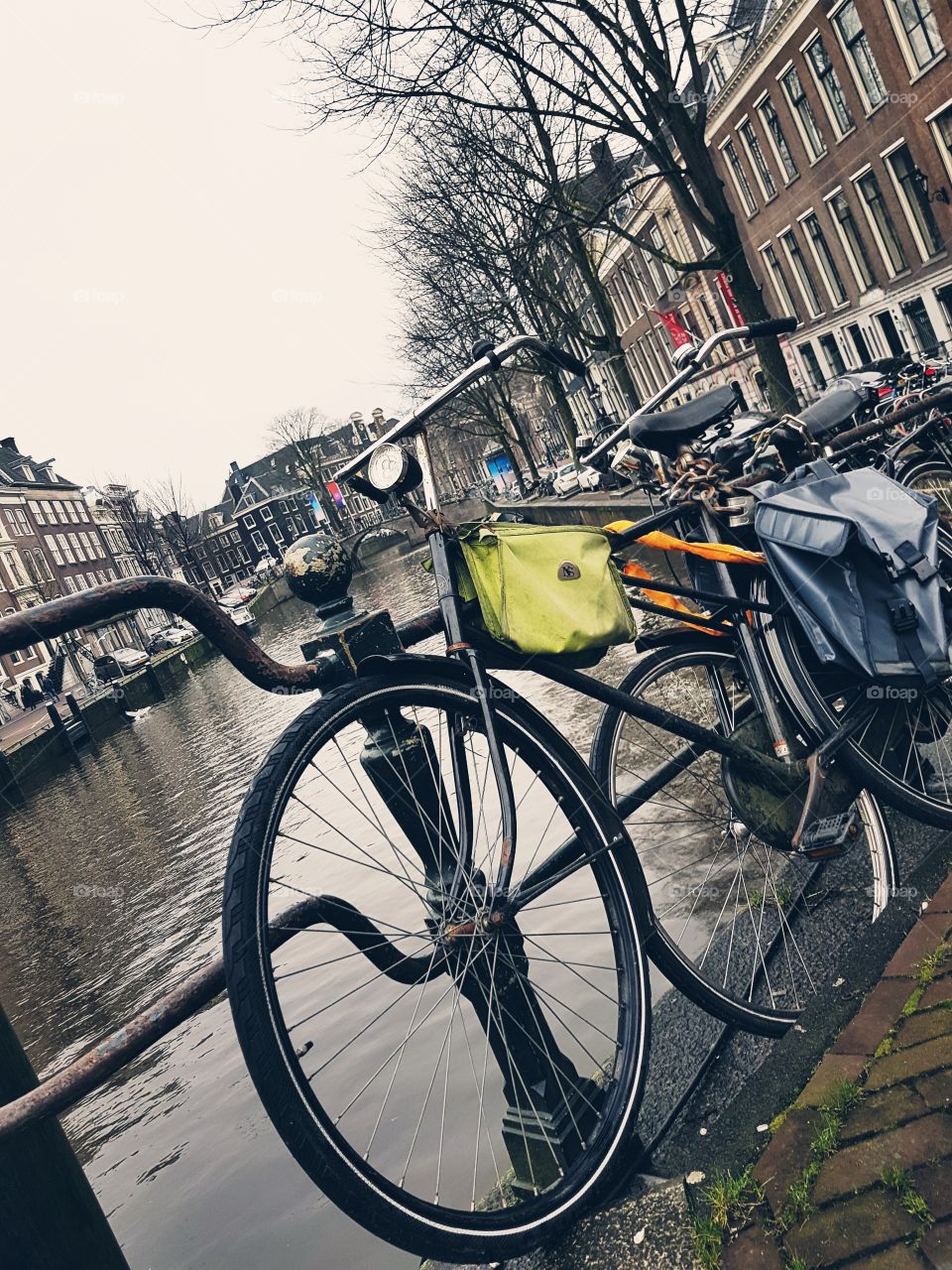 A characteristic scenery of Amsterdam