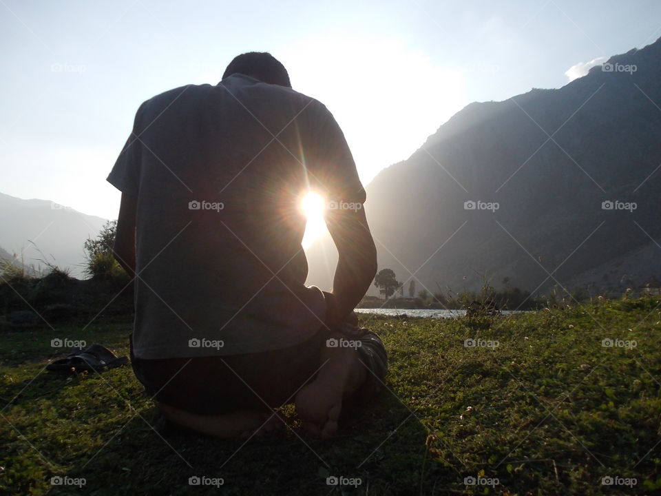 Prayers at sunset