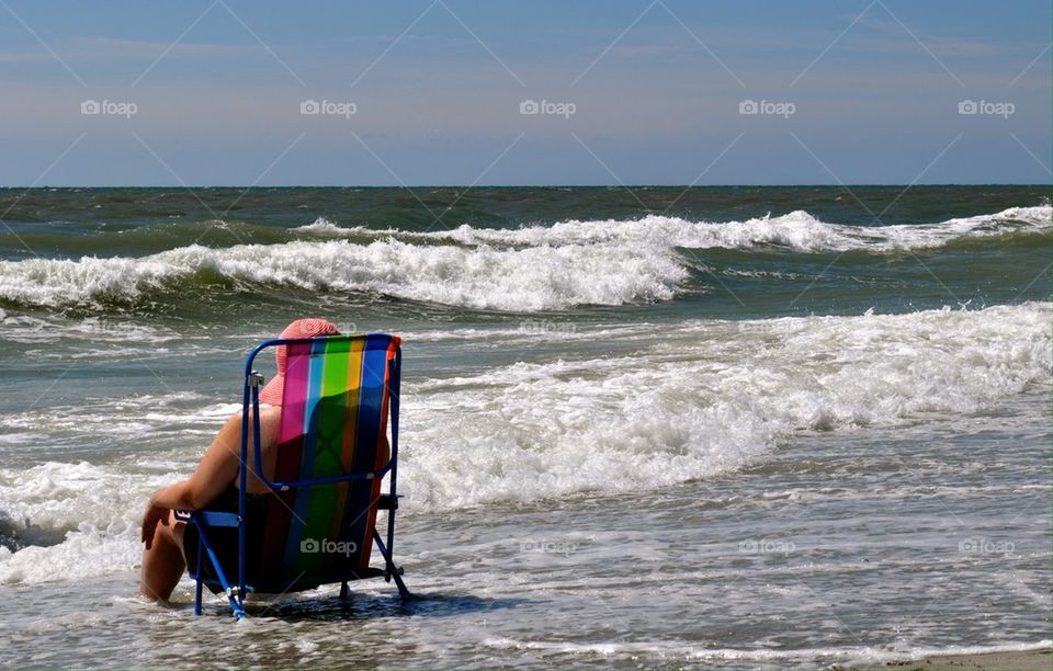 Resting in the waves