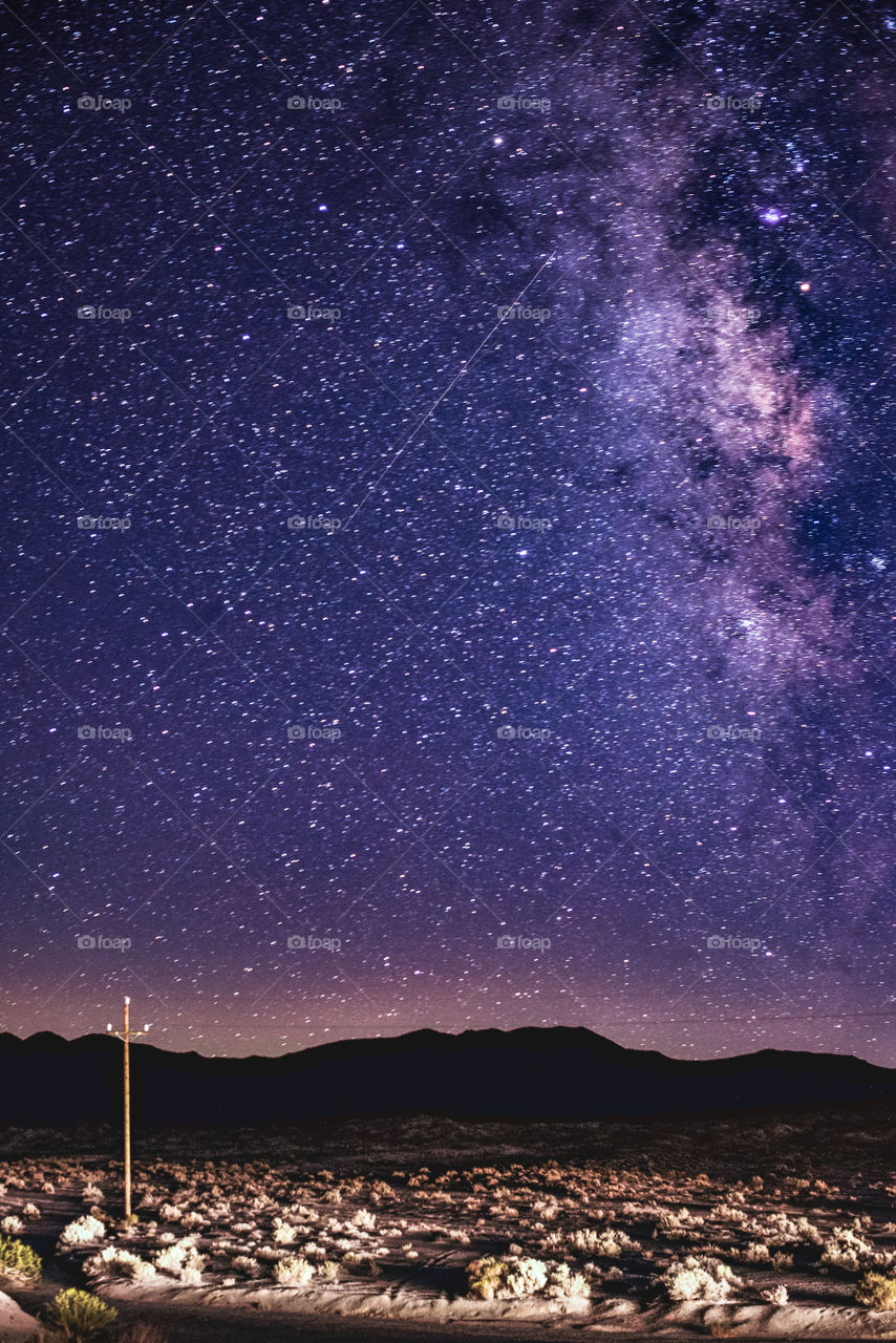 Beautiful Milky Way in a Californian Desert.