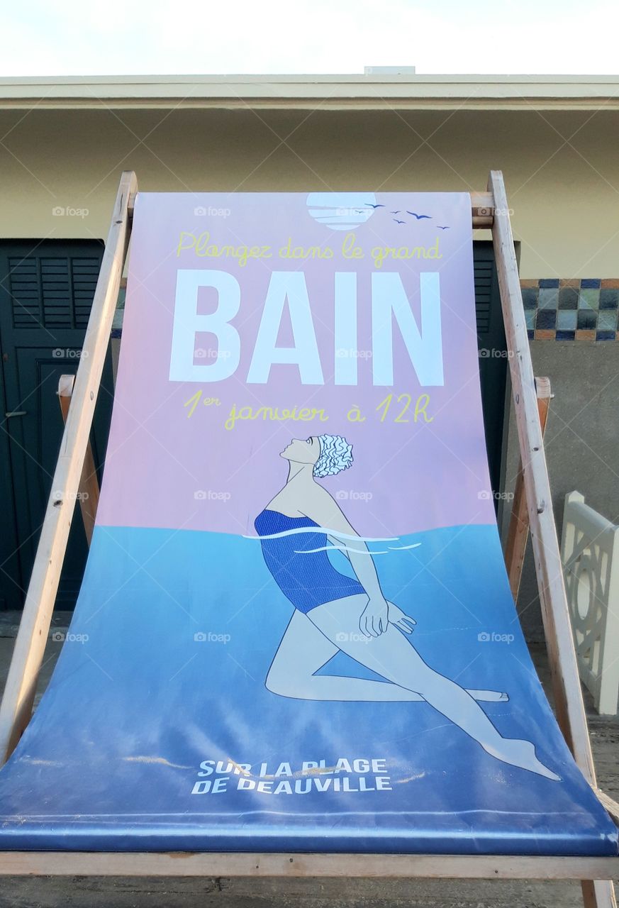 bath of 1sr of January in Deauville