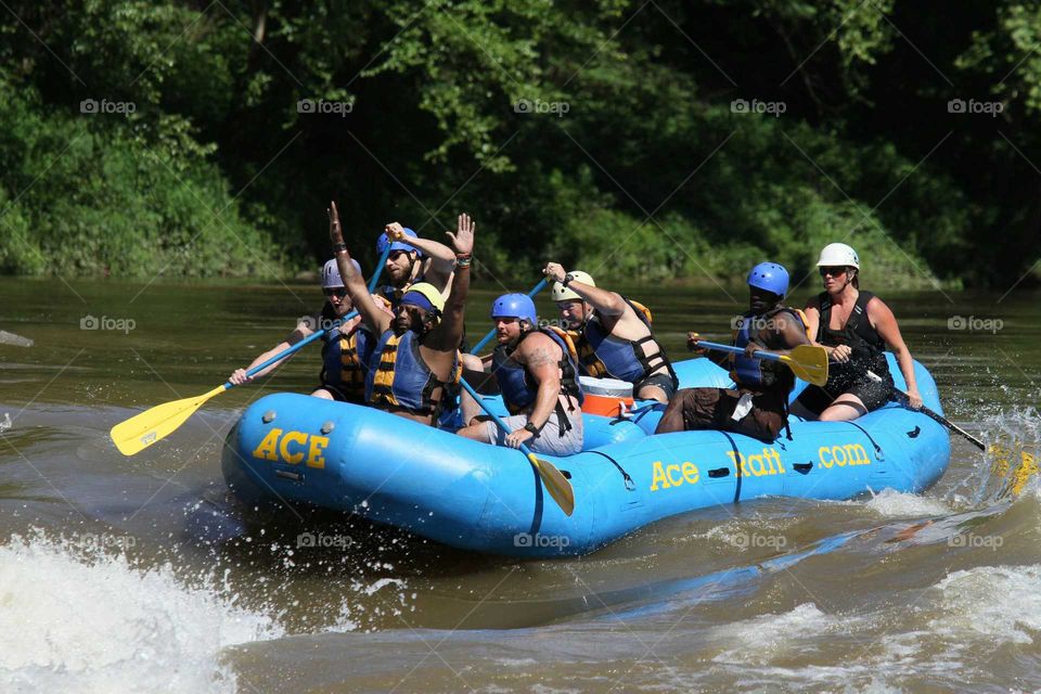 Kayak, Raft, Canoe, Paddle, Recreation