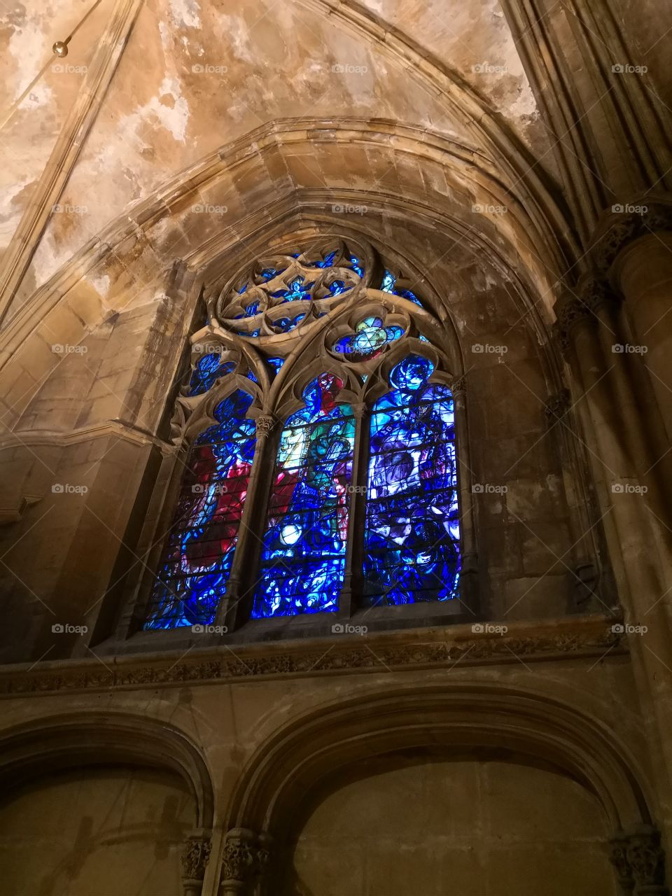 Window Stained Glass, Church, Metz, France