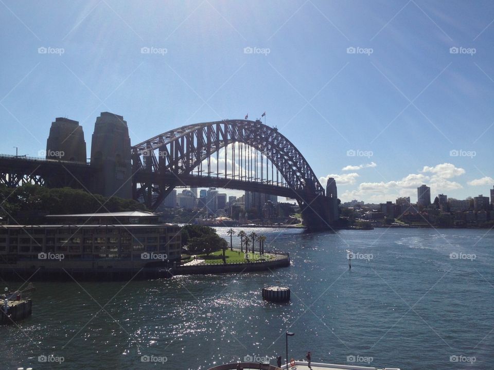 The iconic Sydney Harbour Bridge