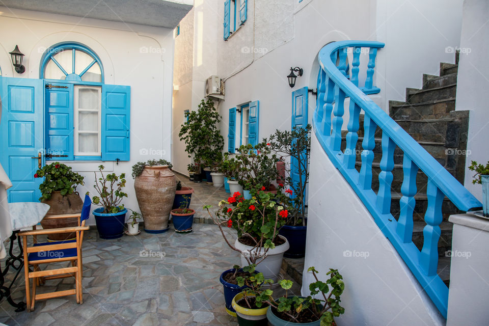 Greek backyard. 