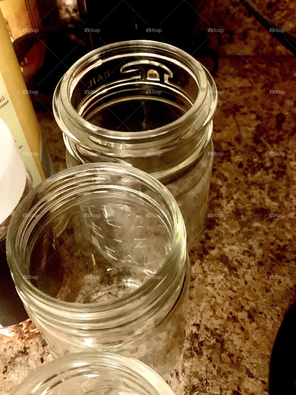 Glass jars