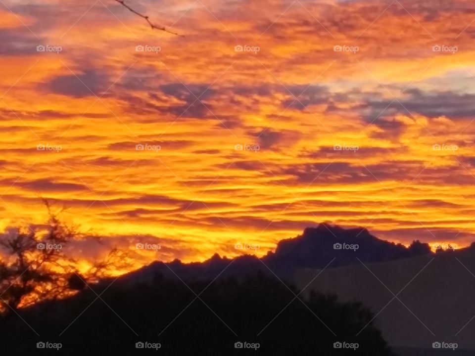 Goooood Morning Tucson. Beautiful Tucson sun rise