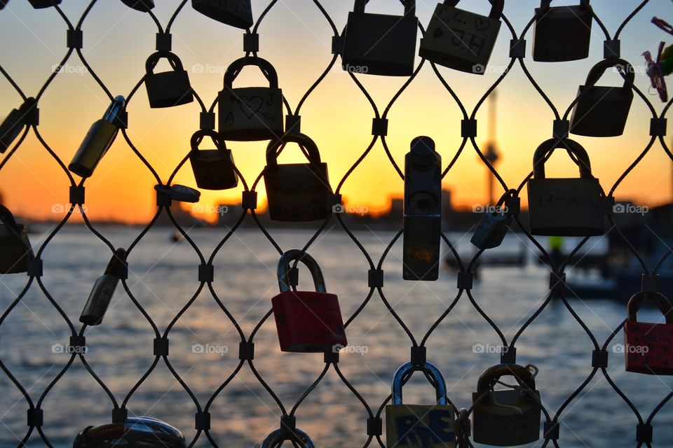 Love locks in Rotterdam