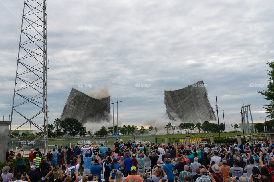 Jacksonville cooling tower implosion 3