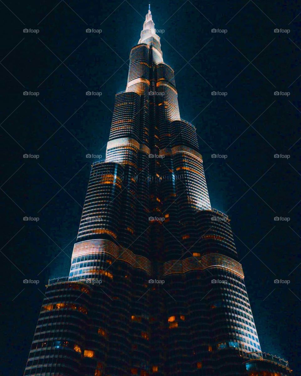 The Burj Khalifa known as the Burj Dubai prior to its inauguration in 2010, is a skyscraper in Dubai, UAE. With a total height of 829.8 and a roof height of 828 m the Burj Khalifa has been the tallest structure and building in the world.