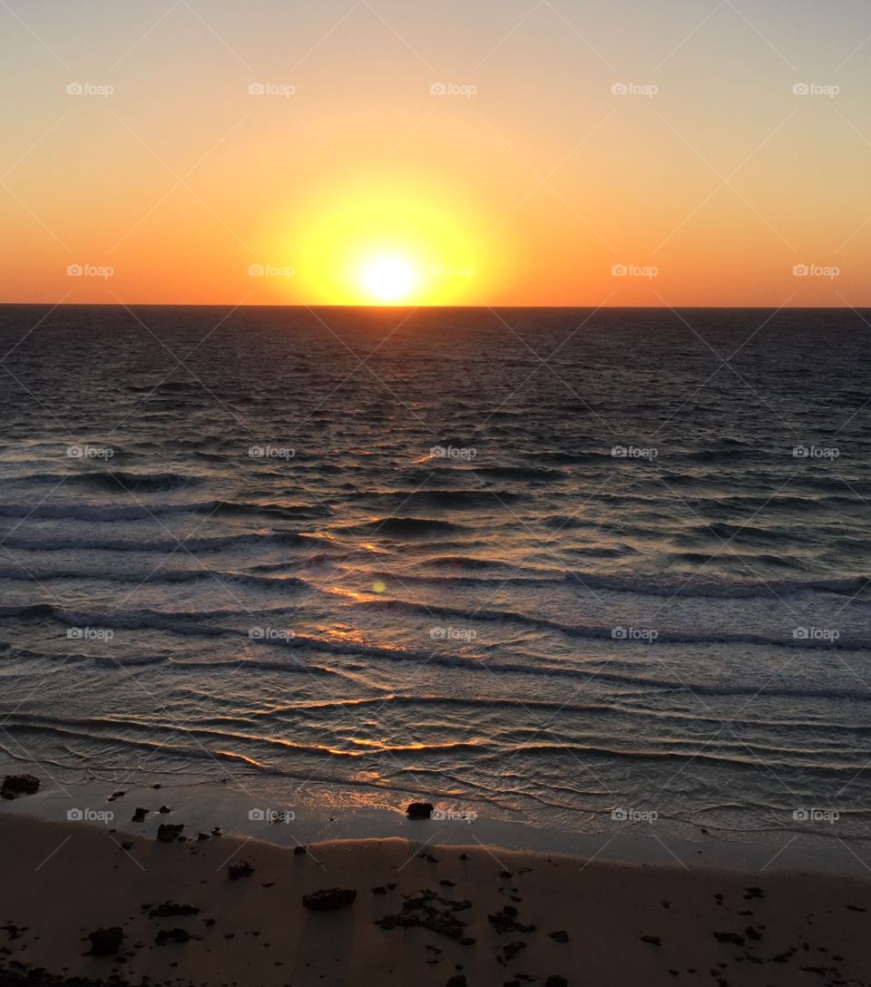 Sunrise over the sea 