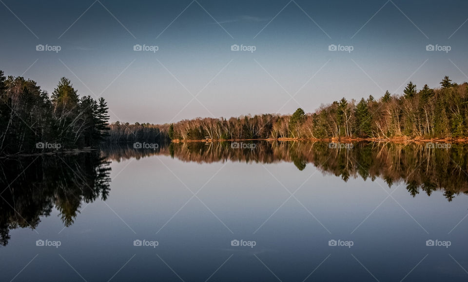 Blueberry lake.  Wisconsin