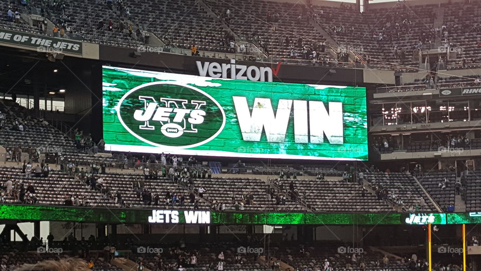 NY Jets win electric sign