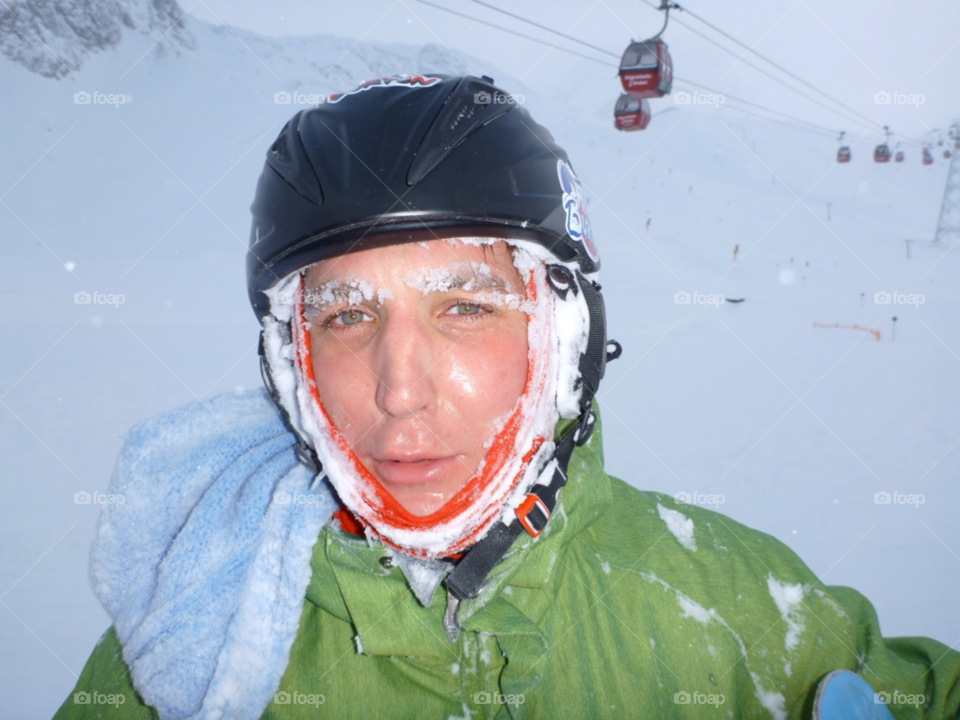 snow face cold ski by richardgething