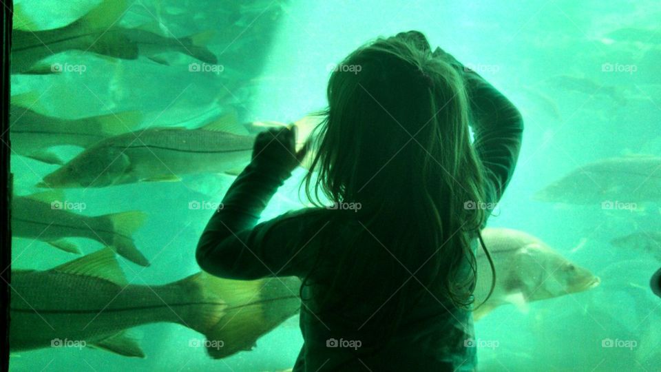 little girl, big fish