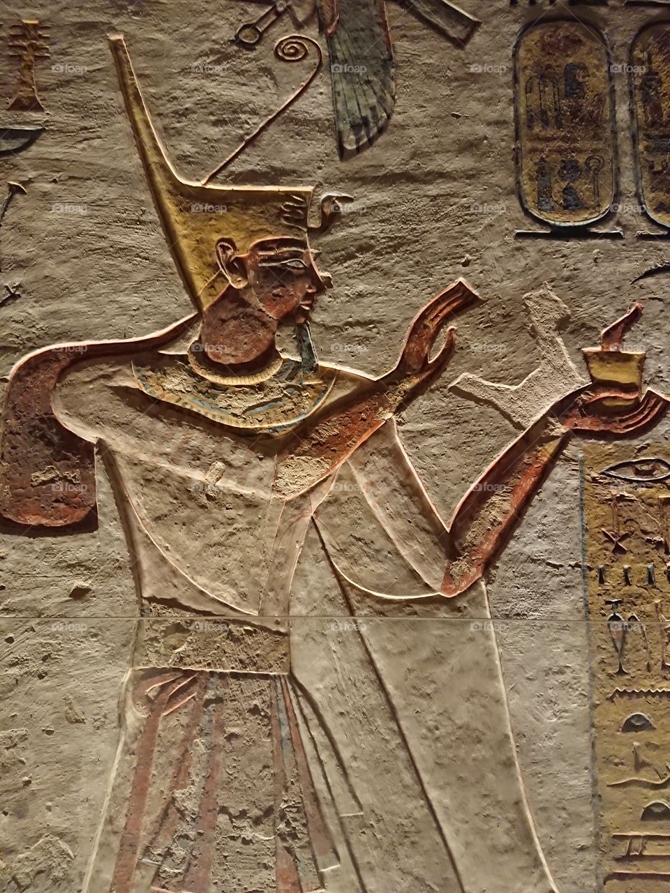 Ramses iii Offering to Osiris  god