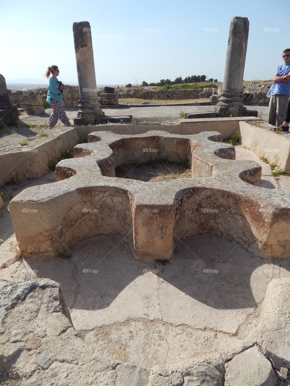 The roman ruins in villabous, Morocco 