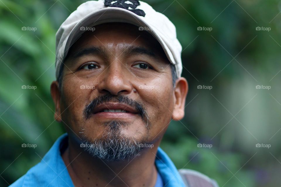 Portrait of a middle-aged Latin American man