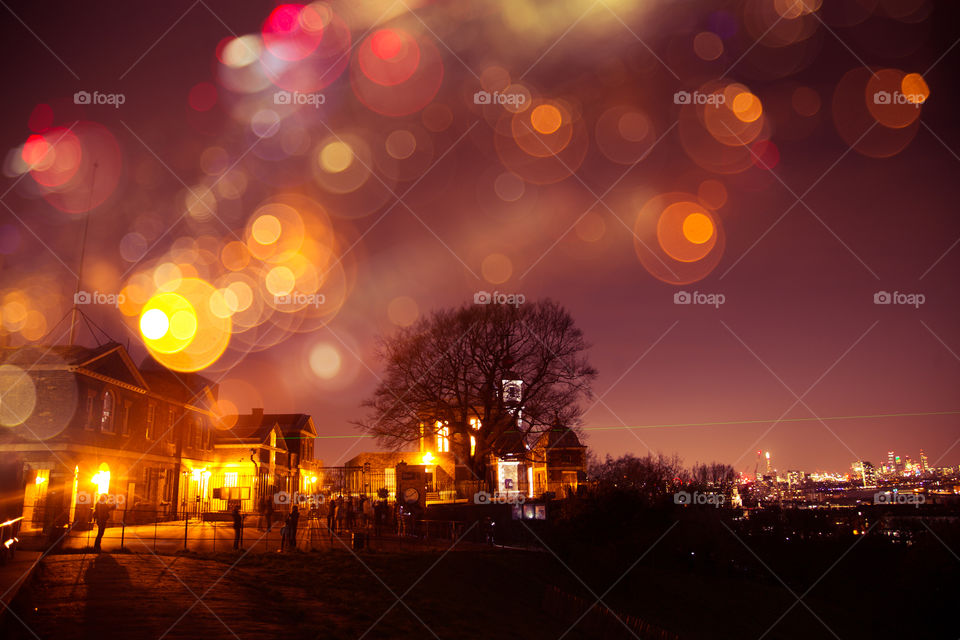 A beautiful night scene of London, United Kingdom. Artistic, colorful photo of a city.