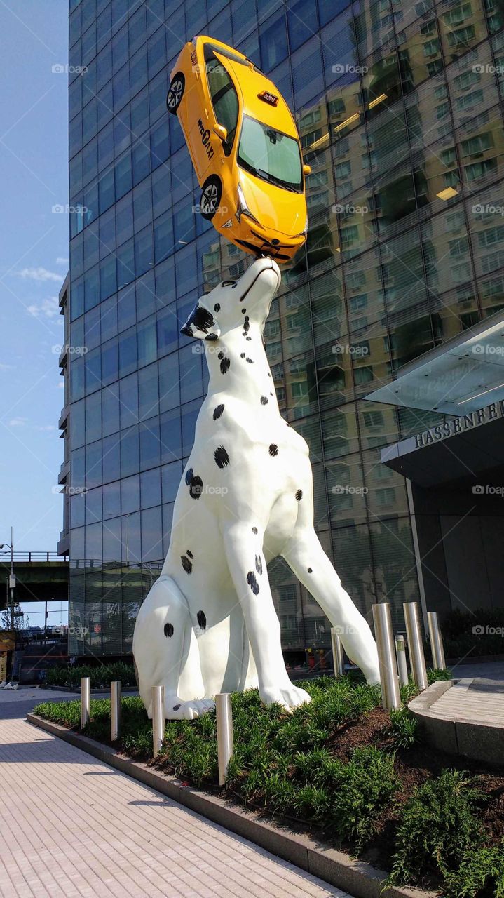 Sculpture on 34th Street and 1st Ave NYC New Children's Hospital NYU