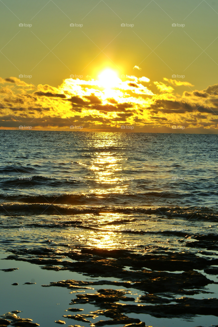 landscape beach sky green by somebeach