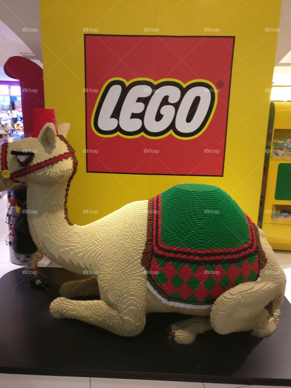 Lego camel at Abu Dhabi airport