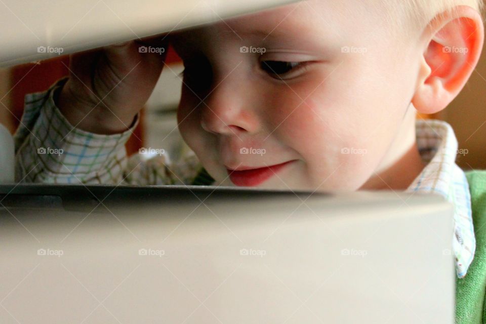 Close-up of a boy