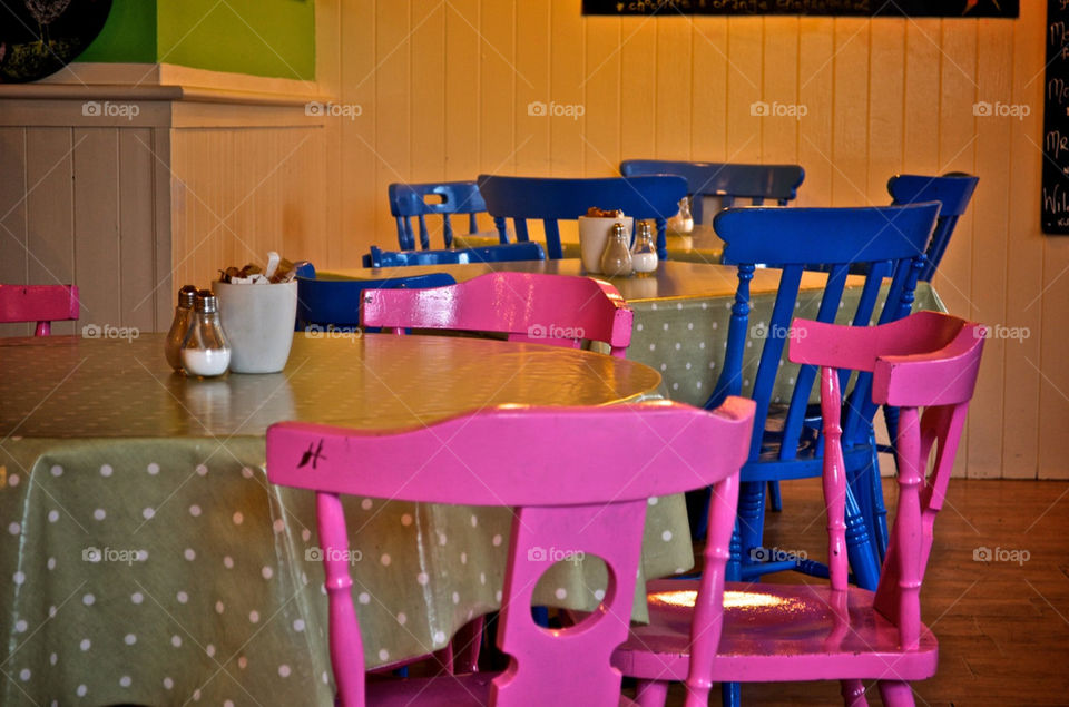 pink blue chair bar by emilien
