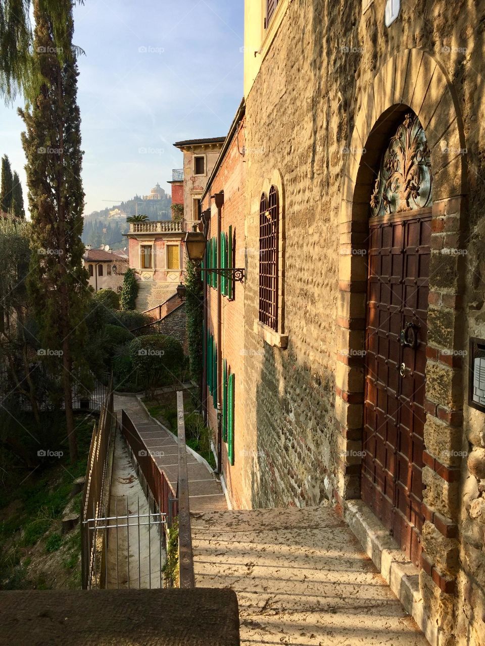 Walk in Verona in spring