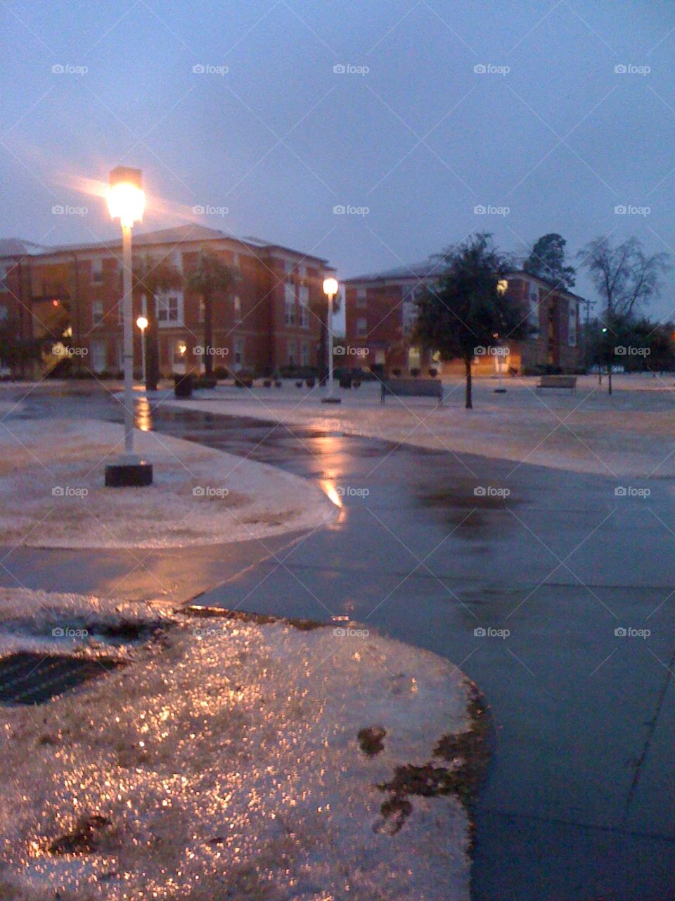 Ice Storm in South Carolina. Photo taken at SCSU of dorms during an ice storm. First ice storm I’ve ever been through!