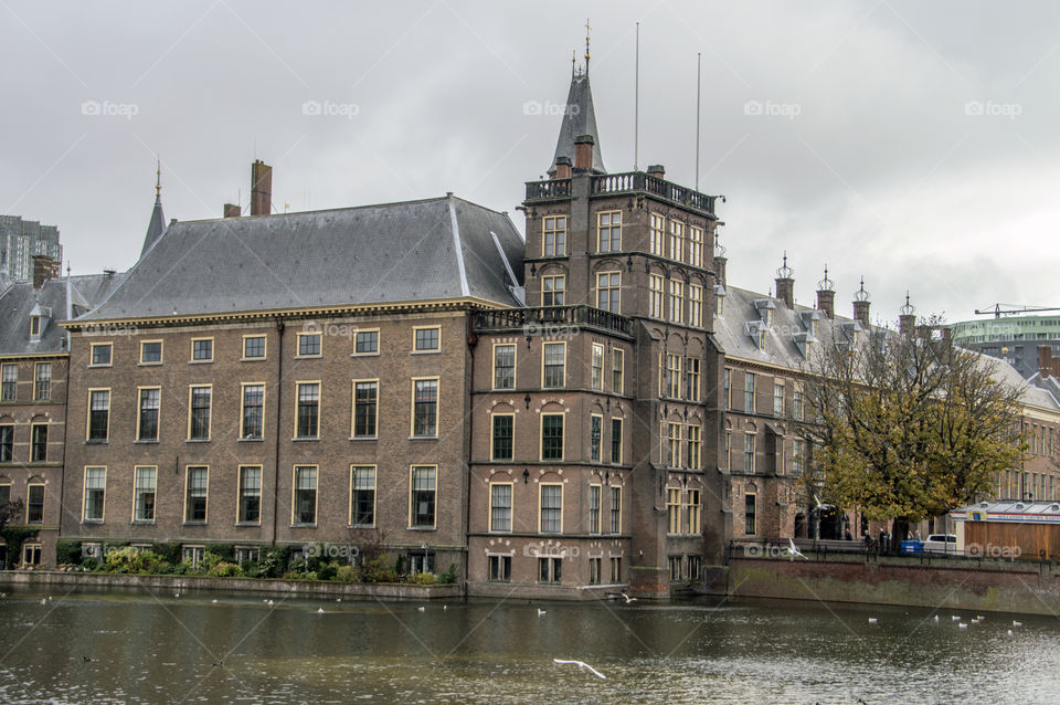 Binnenhof Building At Den Haag The Netherlands 2018
