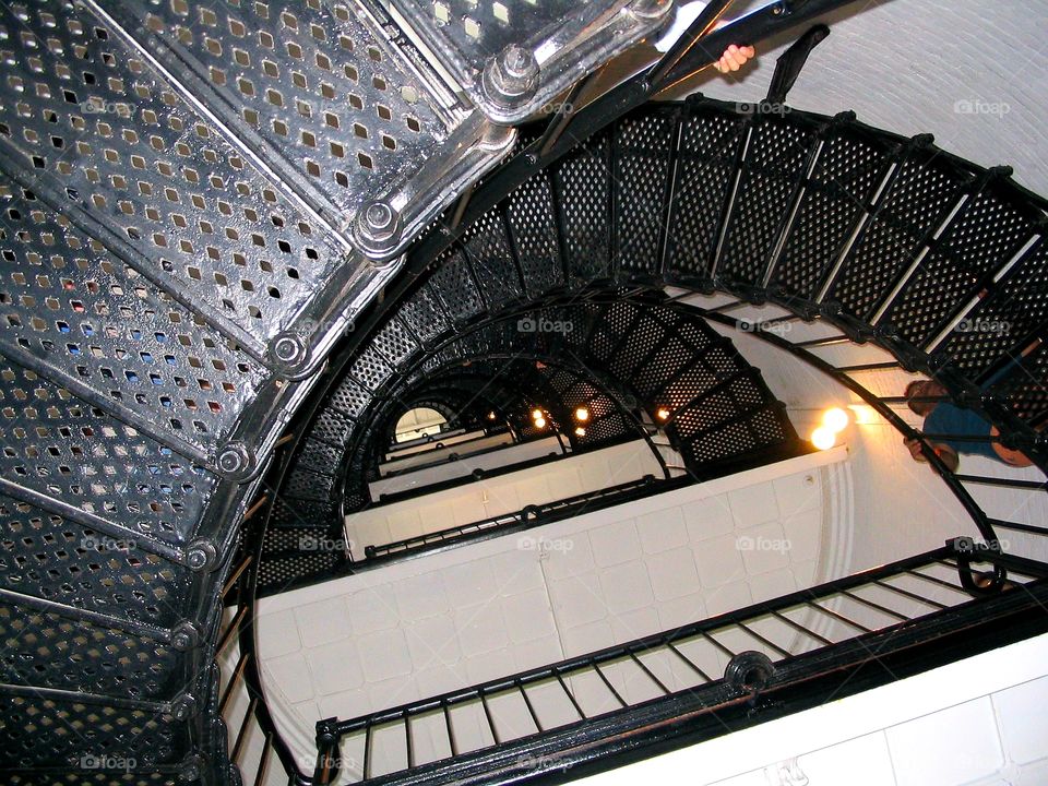 Perspective, lighthouse stairs