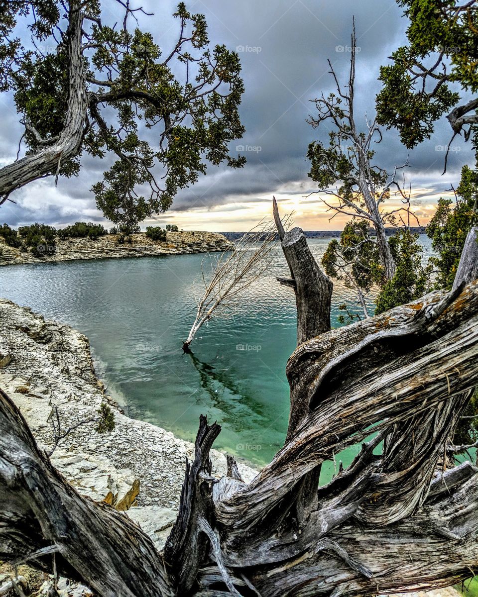Storm rolling into the lake