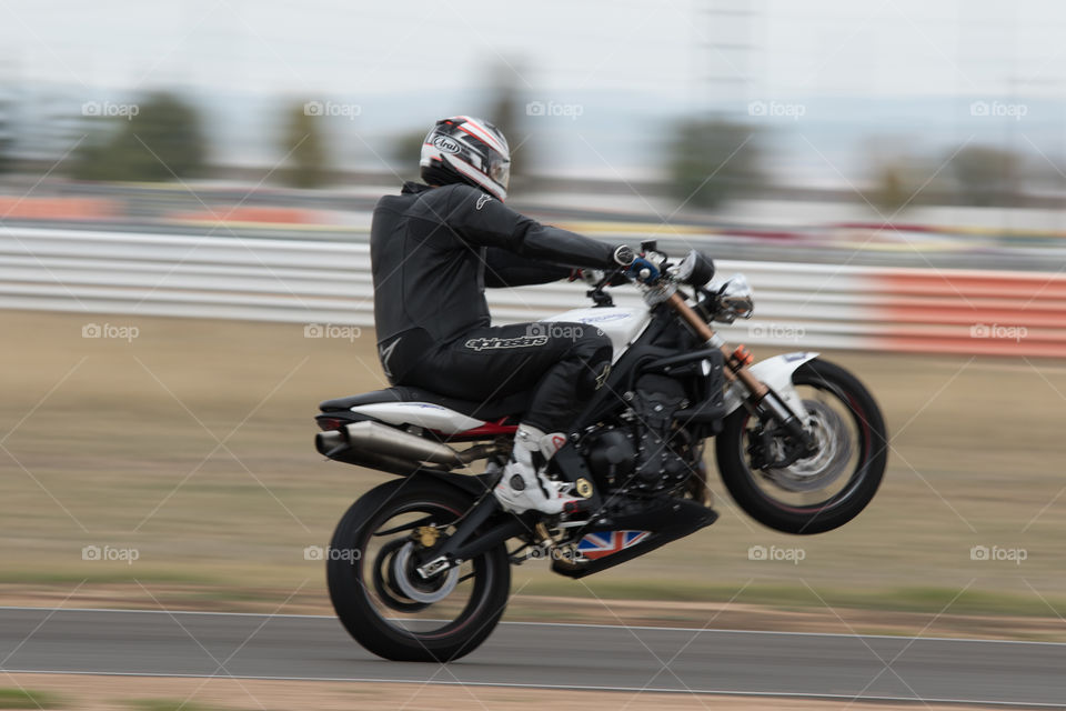 Motorbike wheelie