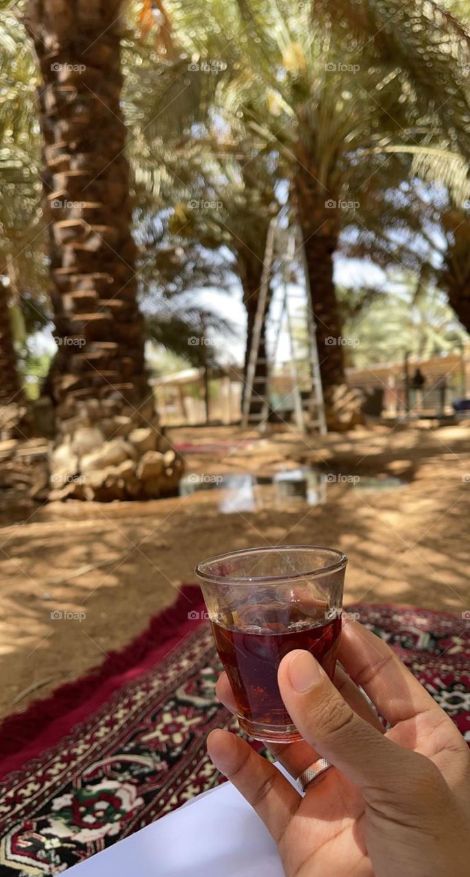 A cup of tea on the farm