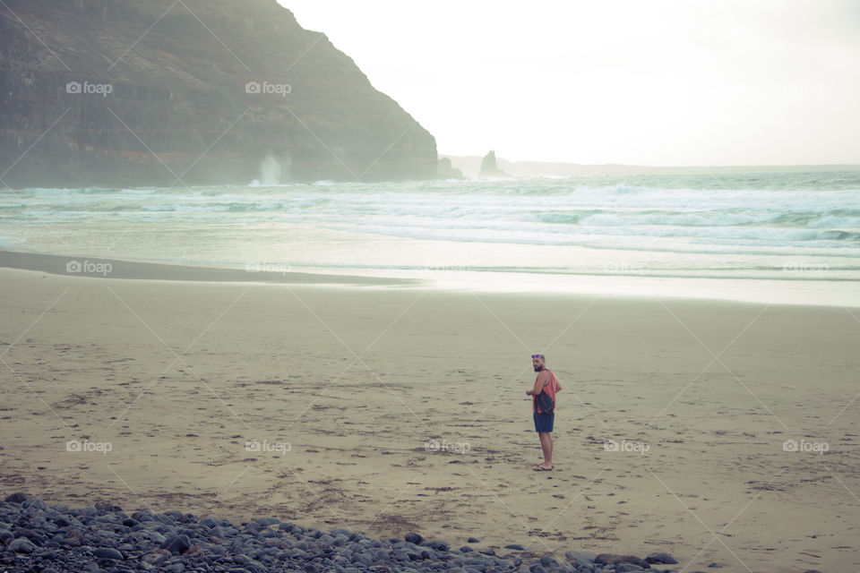 Alone in the beach 