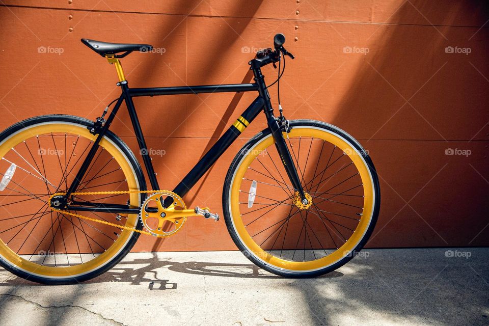 Black And Yellow Bicycle