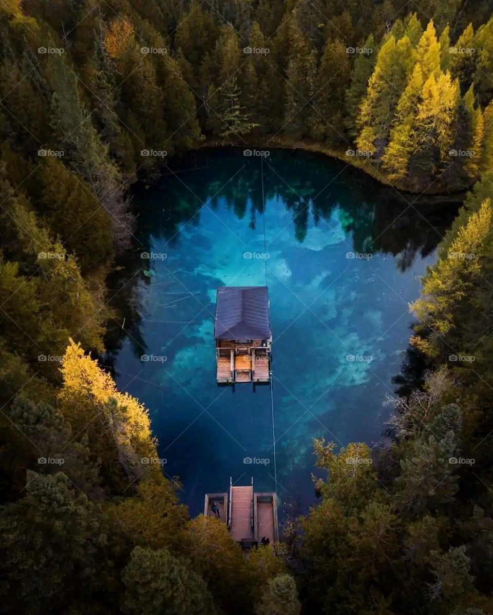 Glory be to God, the magnificent and picturesque view and the natural green trees are a view that is nothing more wonderful than it