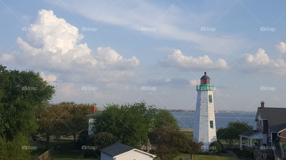 lighthouse on the water