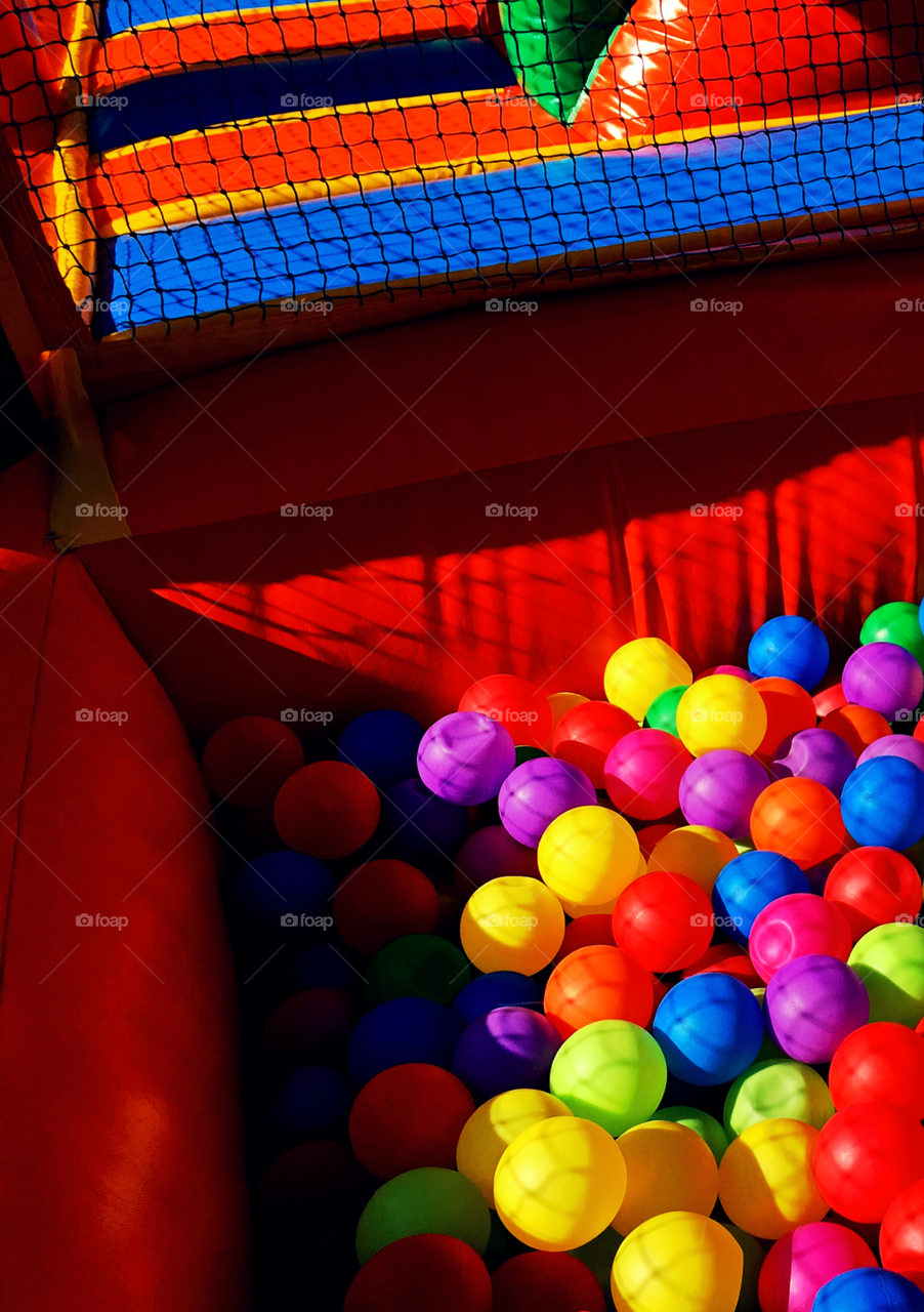 children's entertainment center. Ball multicolor park