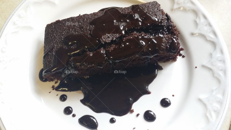 Dark chocolate cocoa cake