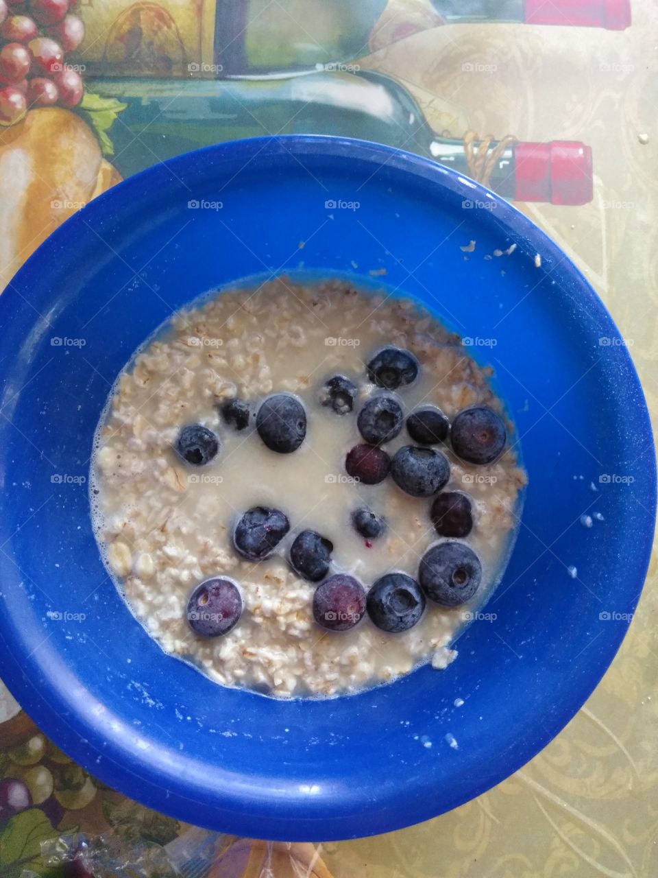Blueberries with Oatmeal